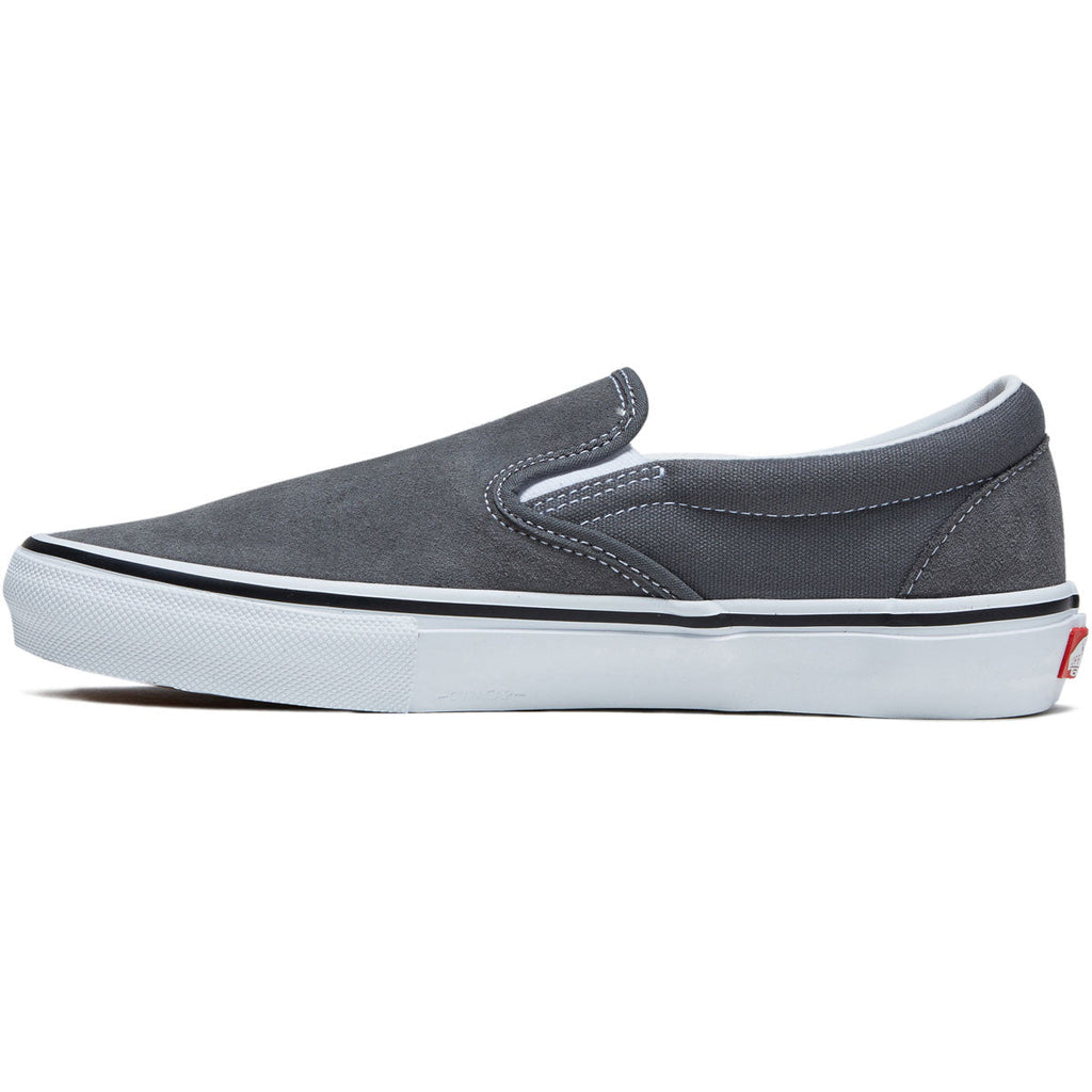 Vans Skate Slip-on Shoes - Pewter/White