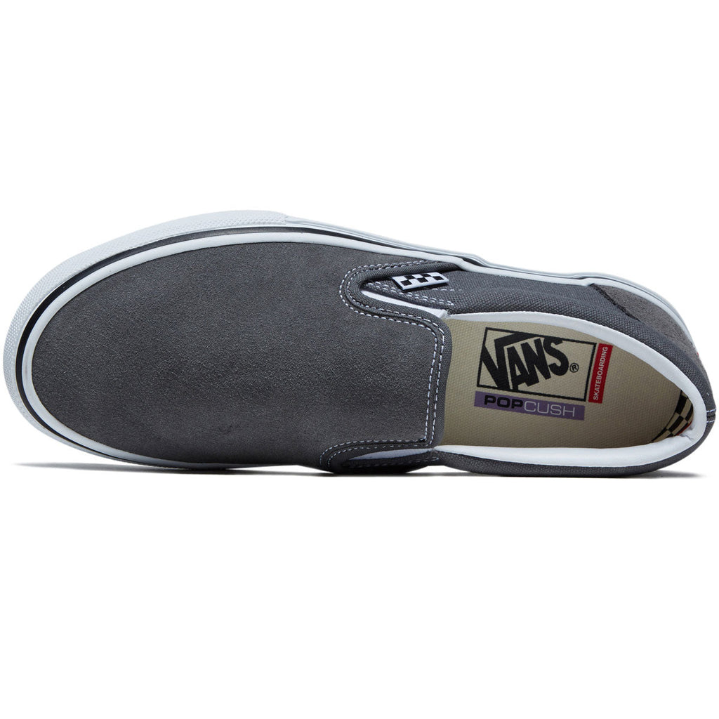 Vans Skate Slip-on Shoes - Pewter/White