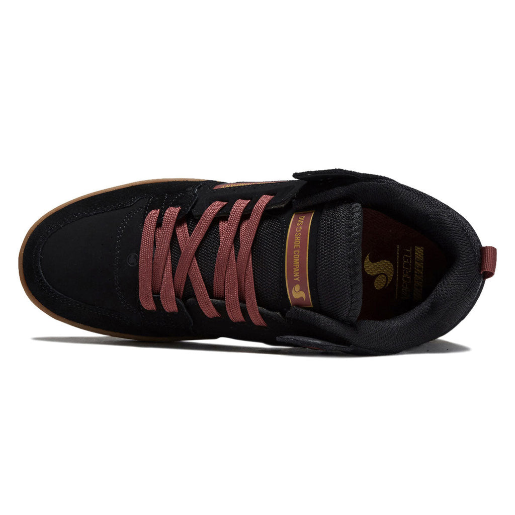 DVS Comanche LT Shoes - Black/Ruby Wine/Gum
