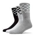 Vans Classic Check Crew 3 Pack Of Socks - Black/White