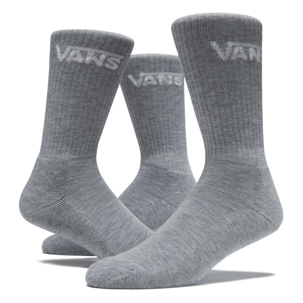 Vans Classic Crew 3 Pack Of Socks - Heather Grey II