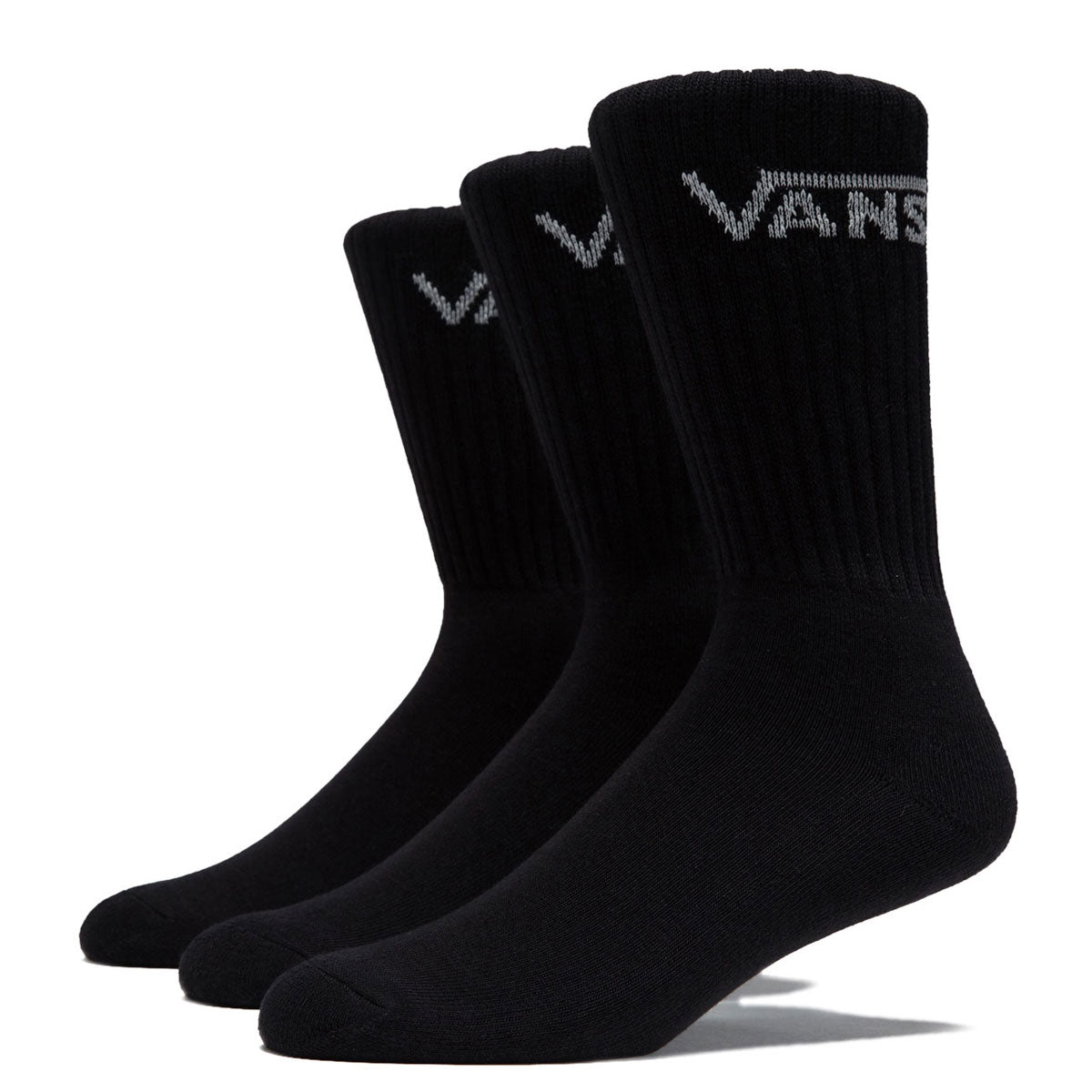 Vans Classic Crew 3 Pack Of Socks - Black