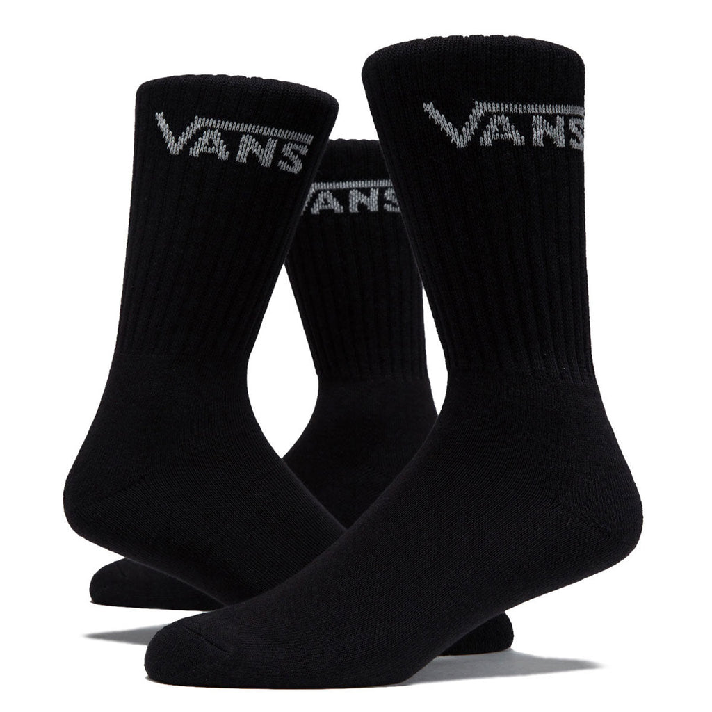 Vans Classic Crew 3 Pack Of Socks - Black