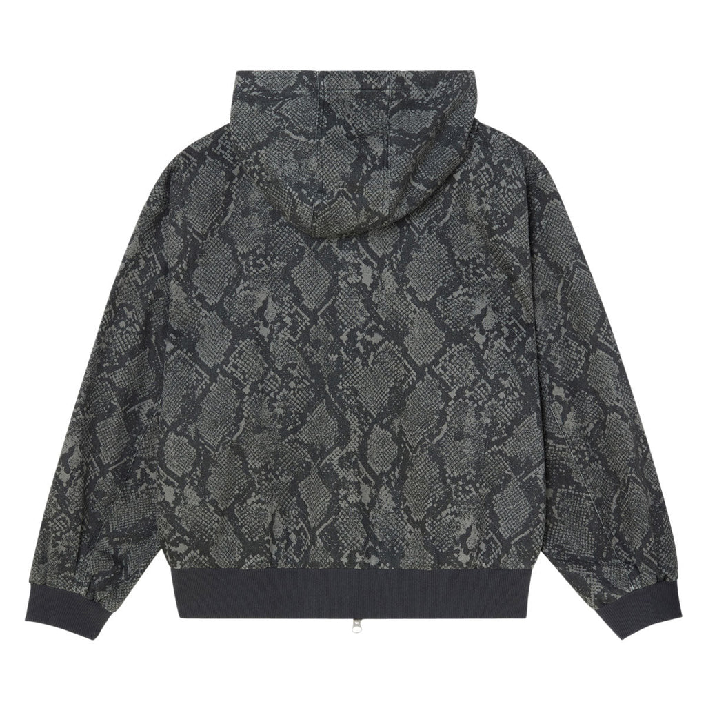 Obey Glen Zip Up Jacket - Grey Snake