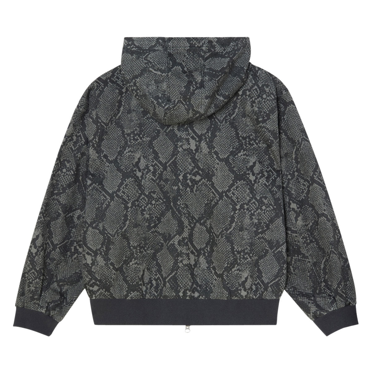 Obey Glen Zip Up Jacket - Grey Snake