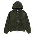 Obey Studded Zip Up Jacket - Dark Leopard