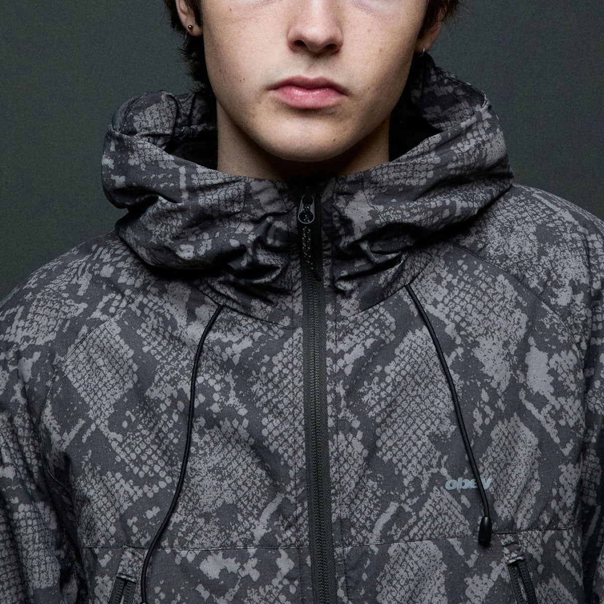 Obey Dusk Jacket - Grey Snake