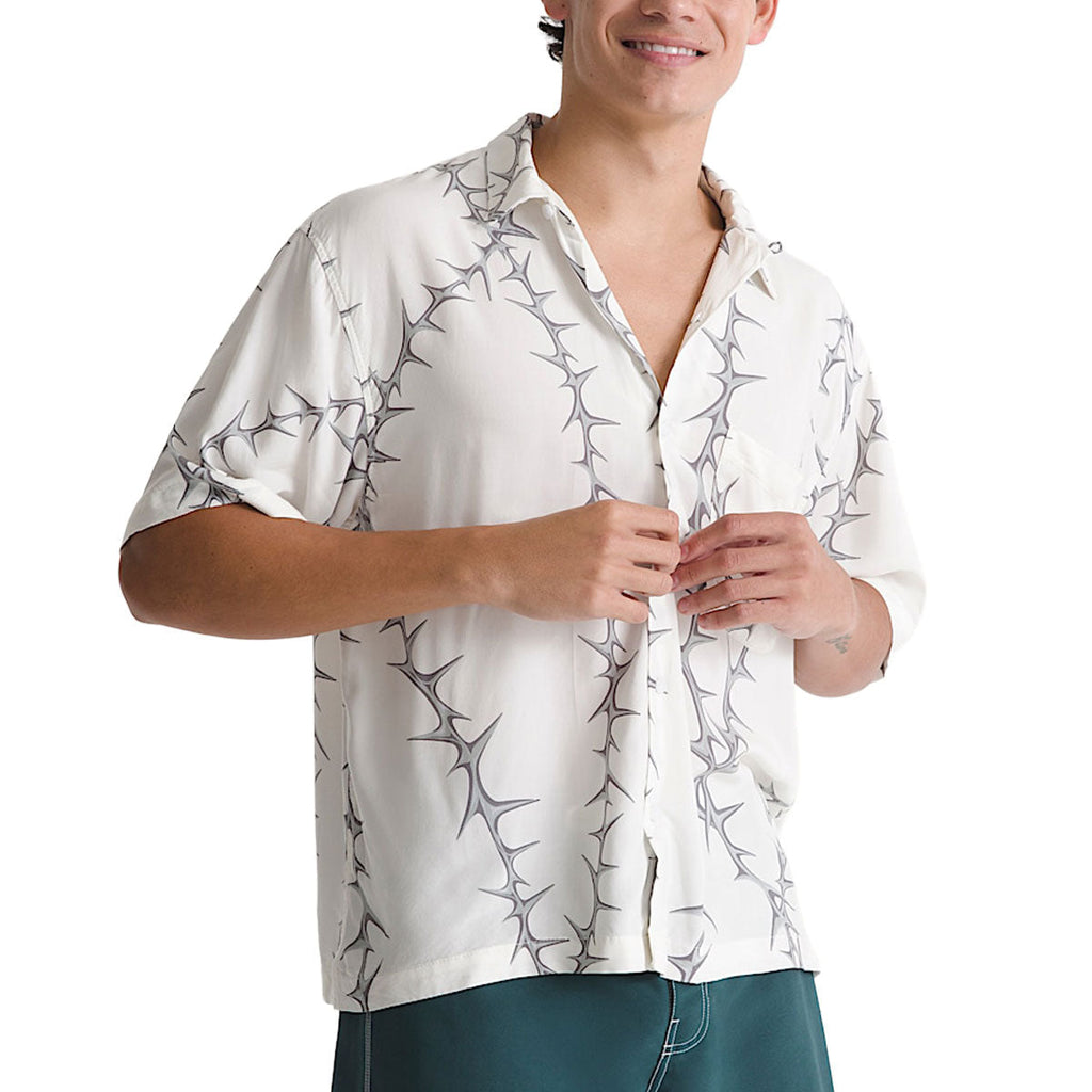 Vans Van Doren Printed Camp Shirt - White