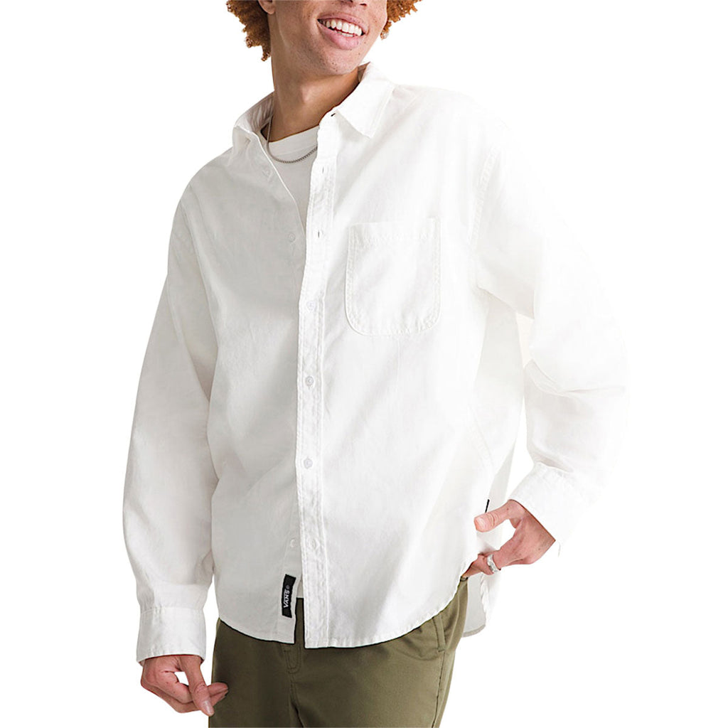 Vans Lawson Solid Oxford Long Sleeve Shirt - White