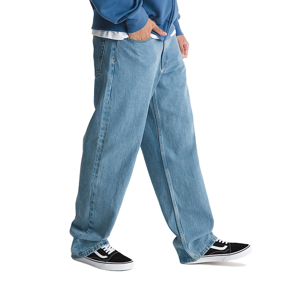 Vans LX Check 5 Loose Denim Jeans - Stonewash Blue
