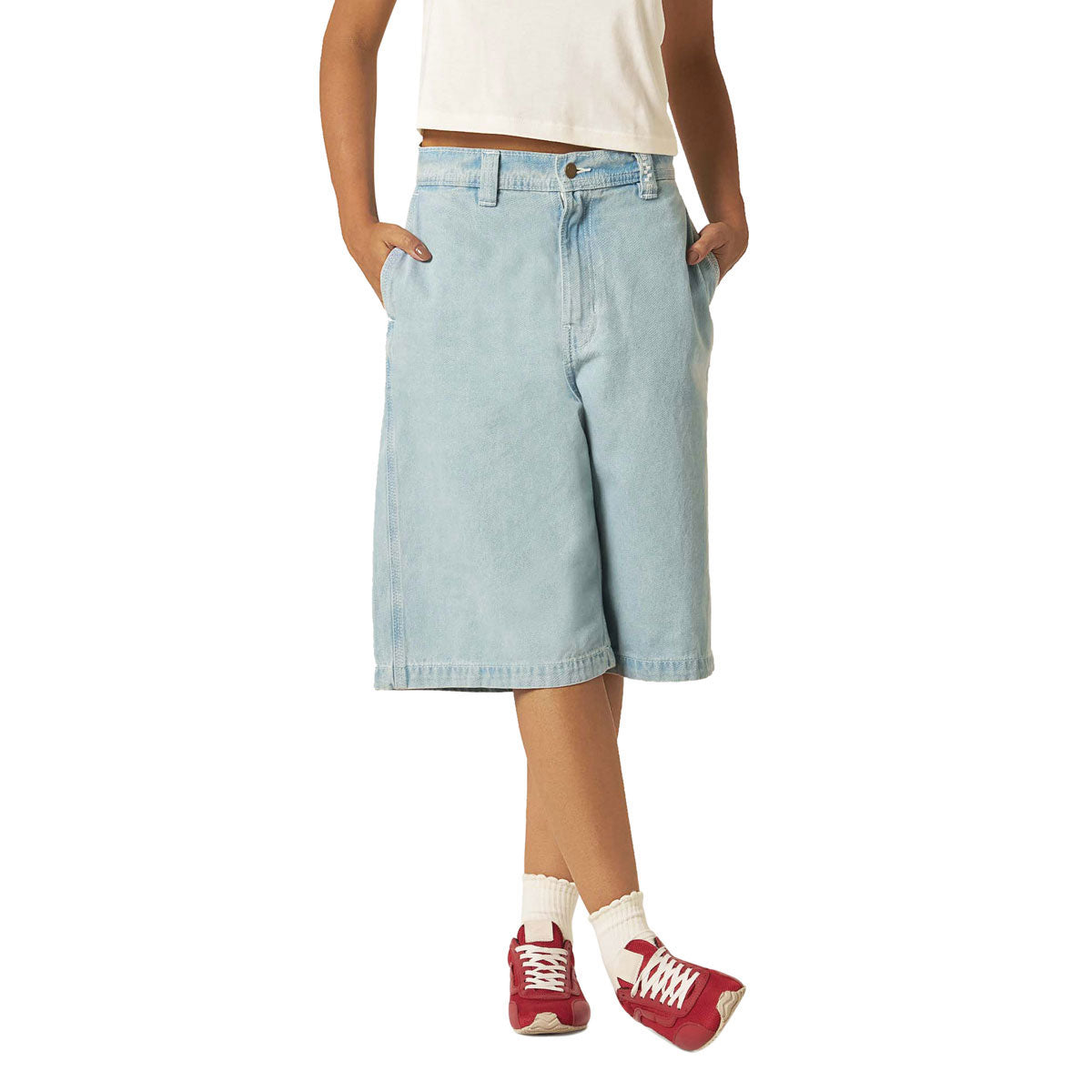 Vans LX Authentic Chino Baggy Denim Shorts - Light Stonewash