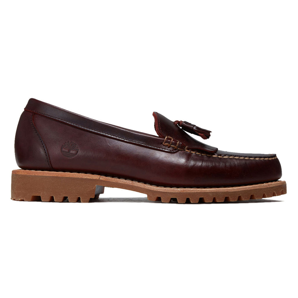Timberland Authentic Kiltie Loafer Shoes - Black Full Grain