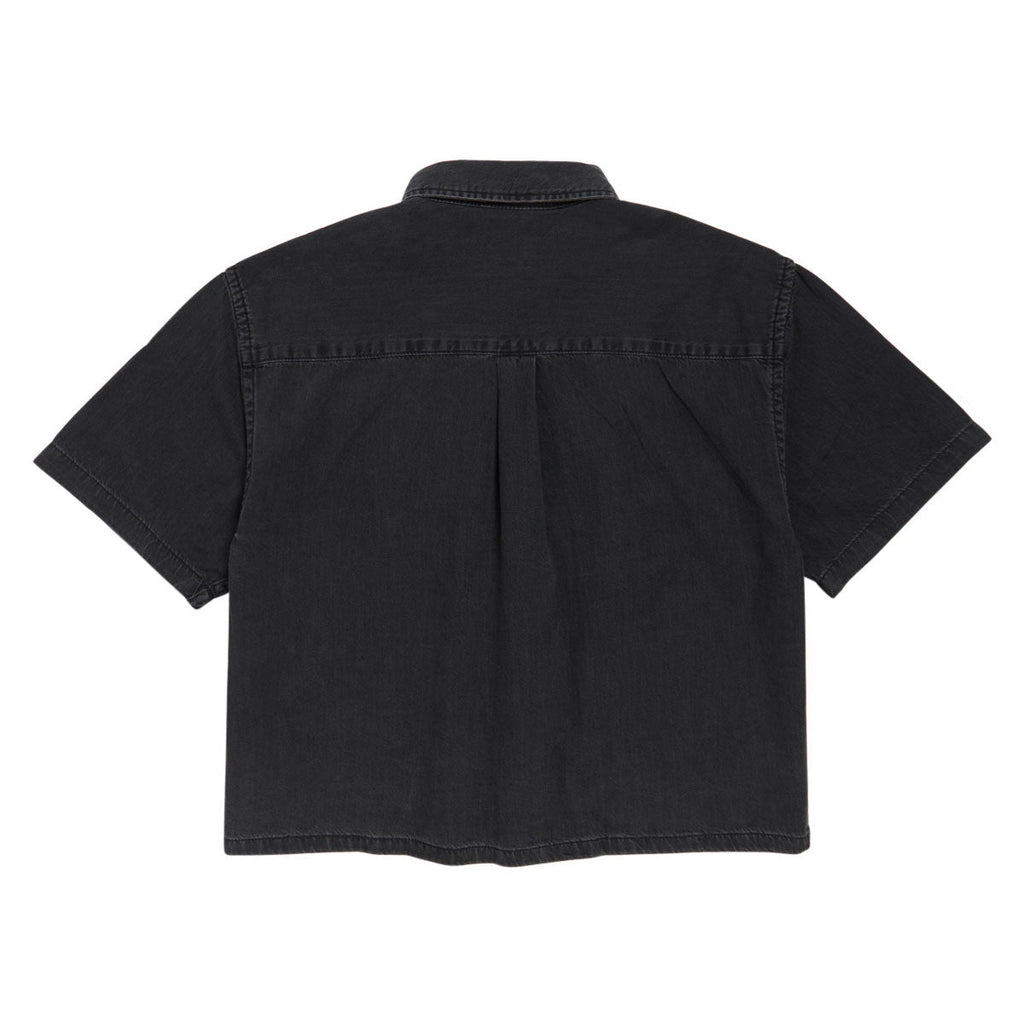 Vans Cyrus Straight Hem Denim Woven Shirt - Washed Black