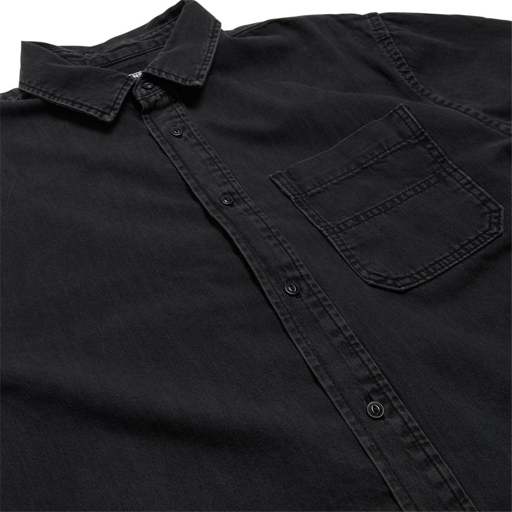 Vans Cyrus Straight Hem Denim Woven Shirt - Washed Black