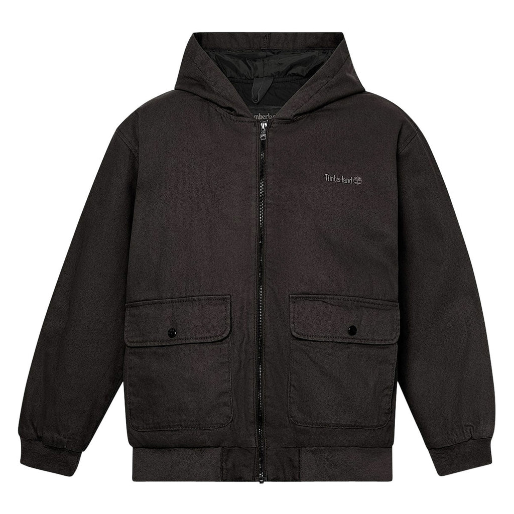 Timberland Insulated Canvas Bomber Jacket - Black