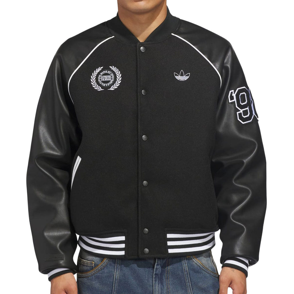 Adidas Tyshawn Letterman Jacket - Black/White