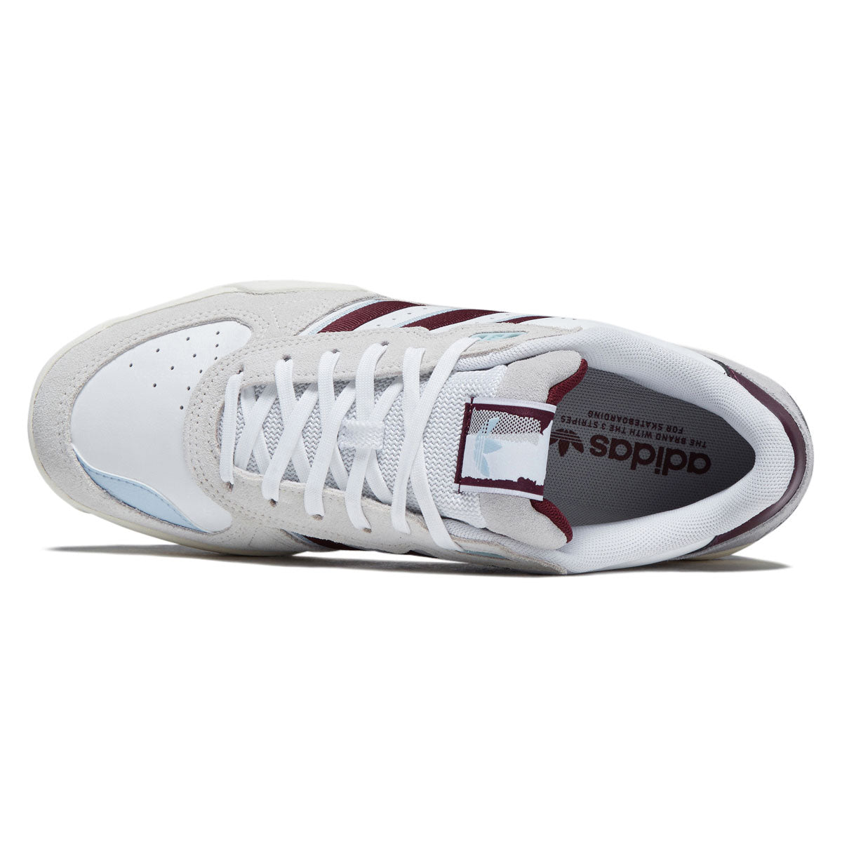 Adidas Tekkira Cup Shoes - Ftwr White/Maroon/Clear Sky