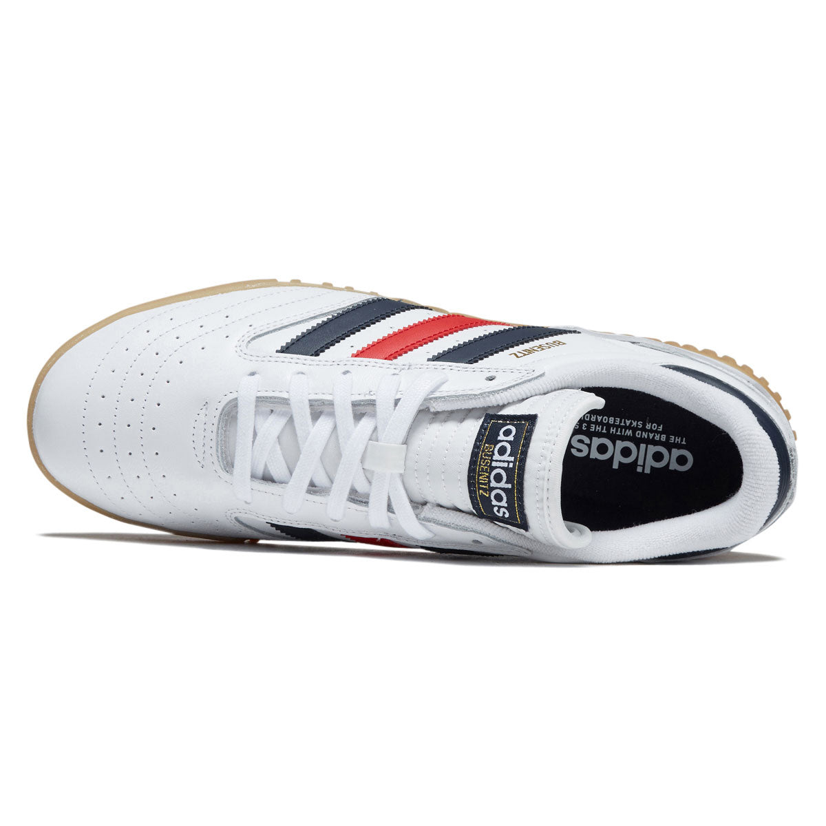 Adidas Busenitz Indoor Super Shoes - Ftwr White/Collegiate Navy/Better Scarlet