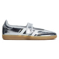 Adidas Womens Samba Jane Shoes - Silver Metallic/Off White/Gum
