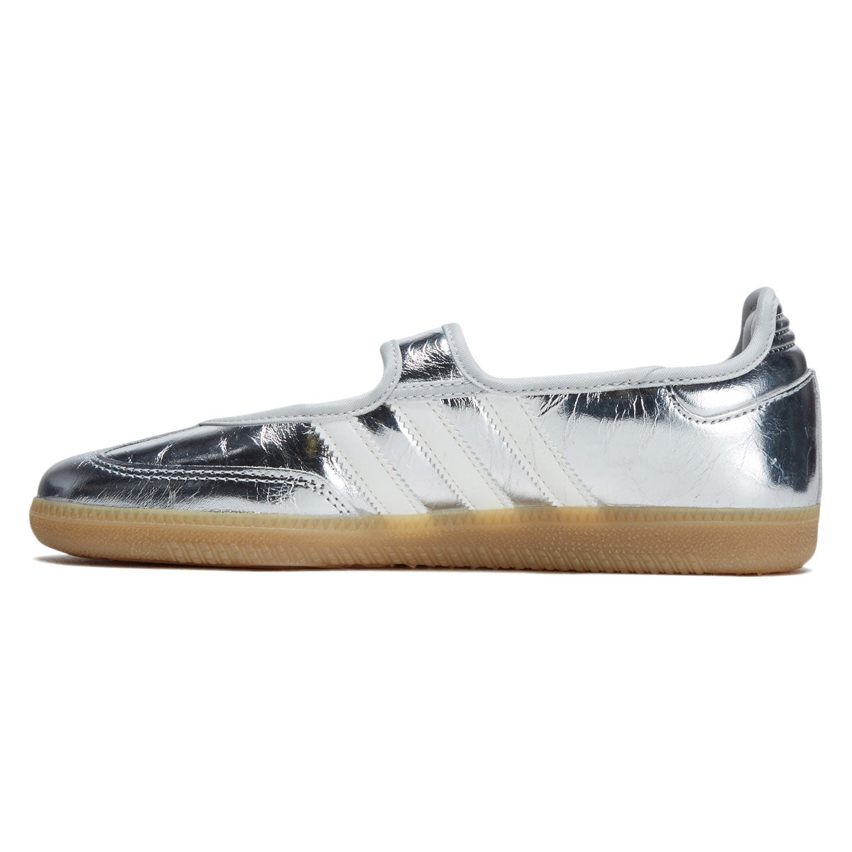 Adidas Womens Samba Jane Shoes - Silver Metallic/Off White/Gum