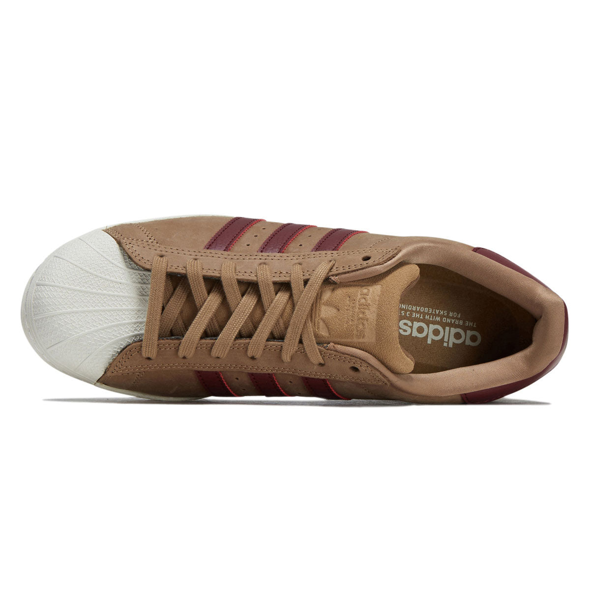 Adidas Superstar ADV Shoes - Cardboard/Shadow Red/Gold Metallic