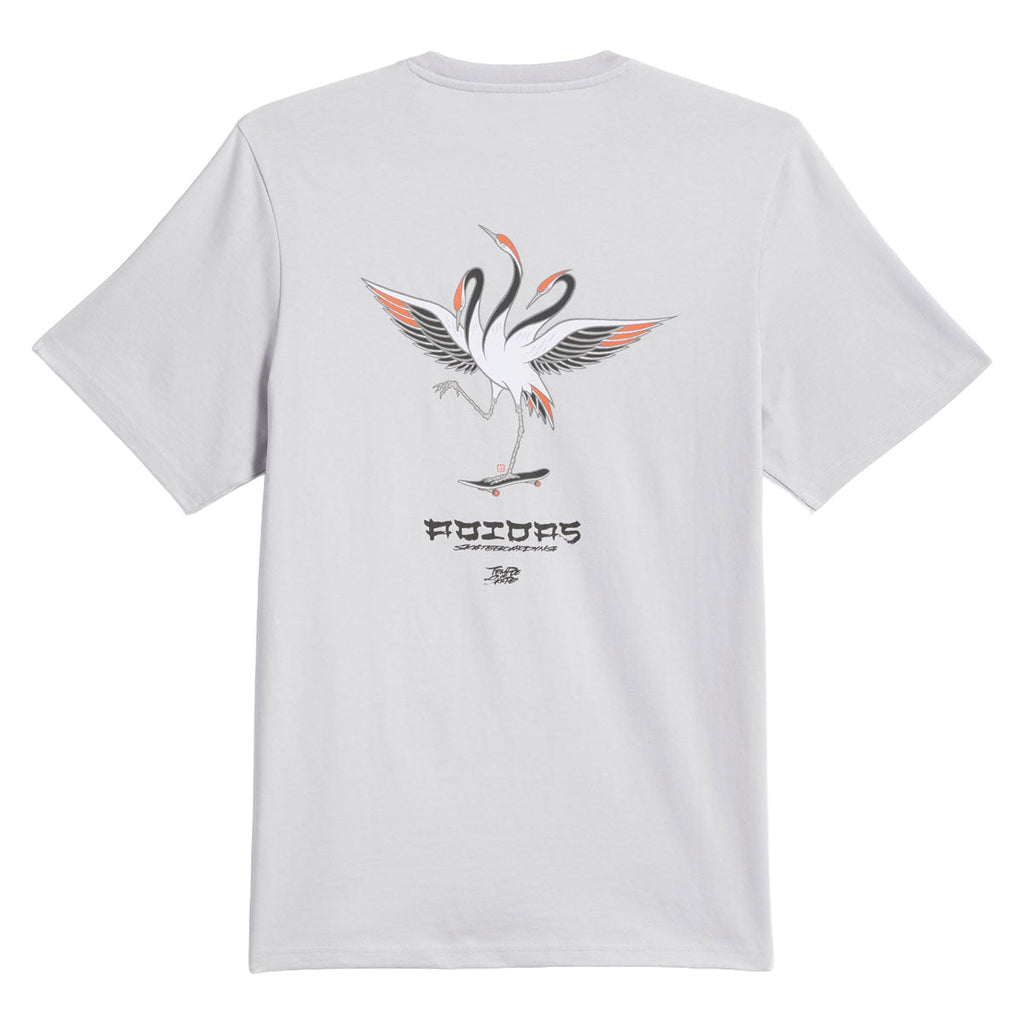 Adidas TOS Crane T-Shirt - Light Solid Grey/Black