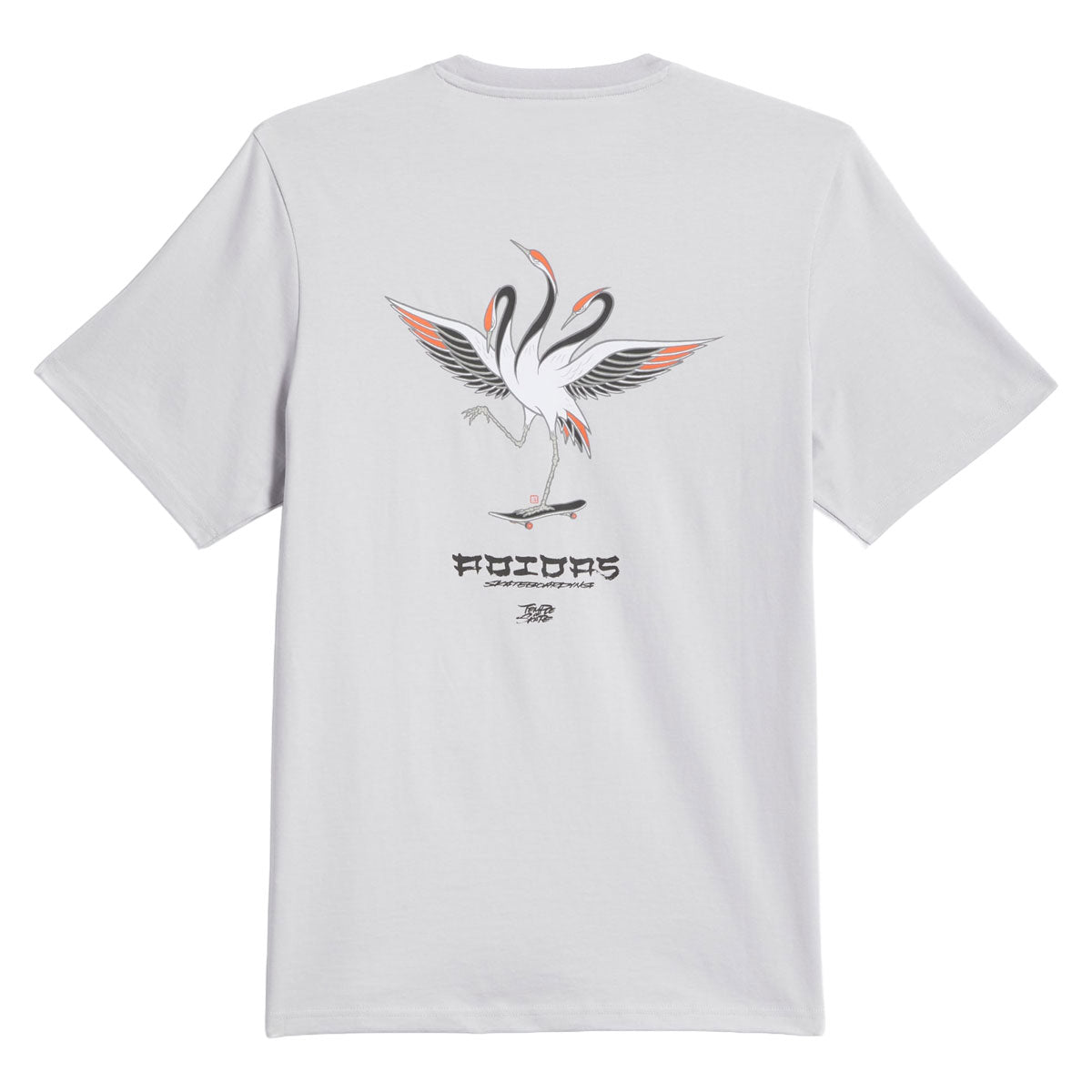 Adidas TOS Crane T-Shirt - Light Solid Grey/Black