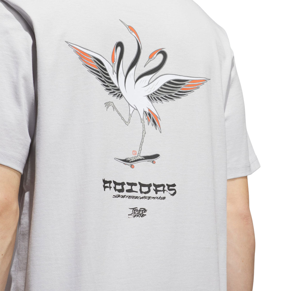 Adidas TOS Crane T-Shirt - Light Solid Grey/Black