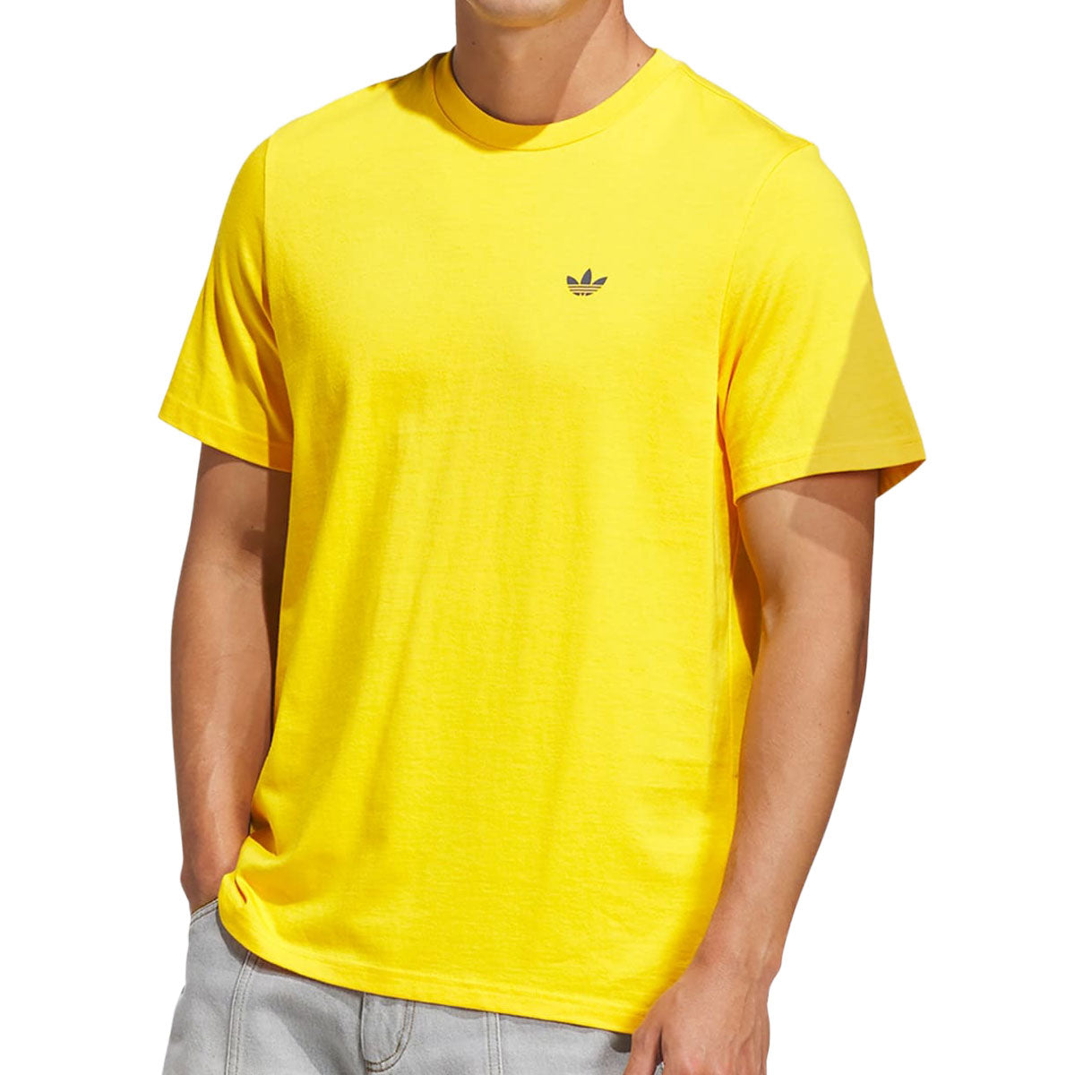 Adidas 4.0 Logo T-Shirt - Crew Yellow/Aurora Ink