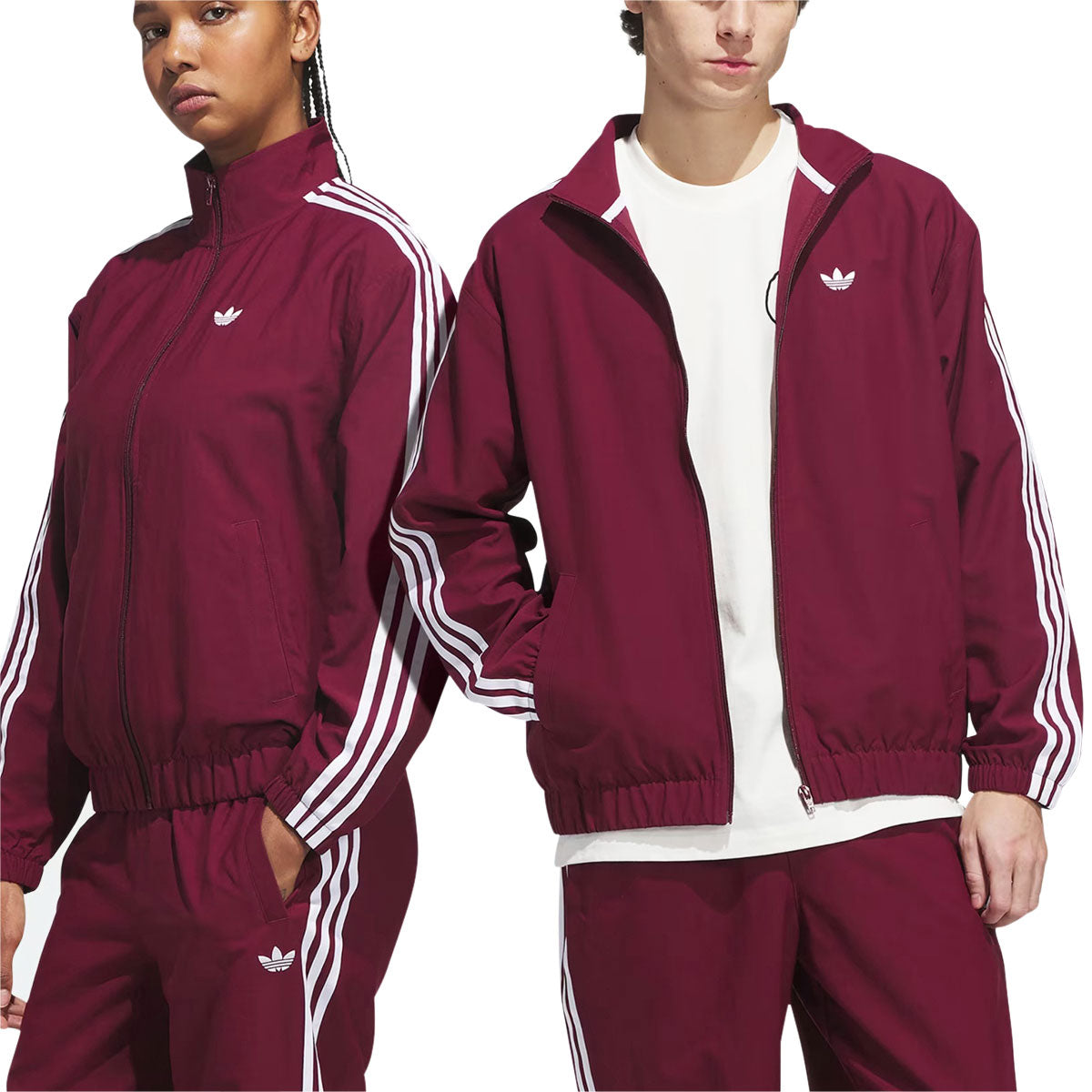 Adidas Superfire Track Jacket - Shadow Red/White