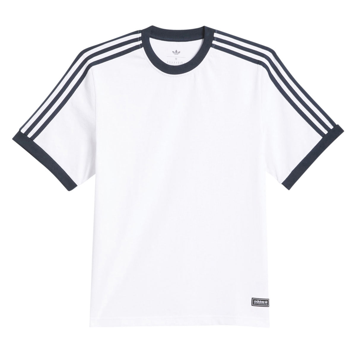Adidas FSBS Ringer T-Shirt - White/Aurora Ink