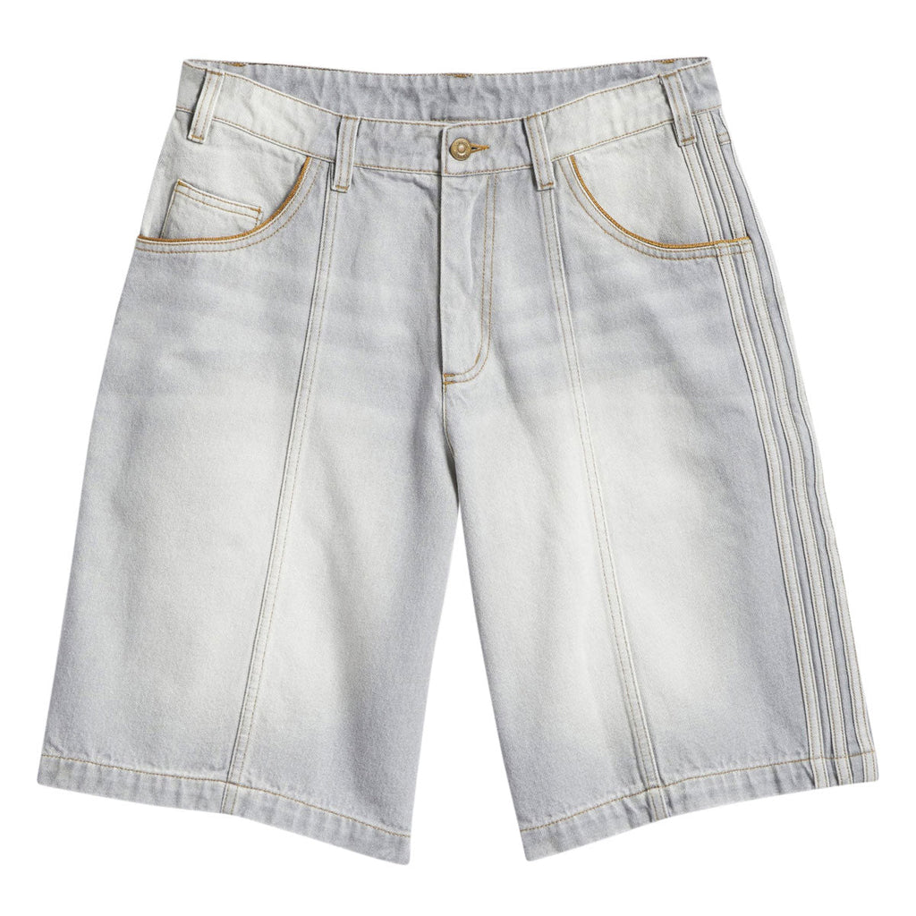 Adidas Tyshawn Washed Denim Shorts - Grey