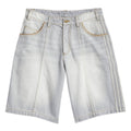 Adidas Tyshawn Washed Denim Shorts - Grey