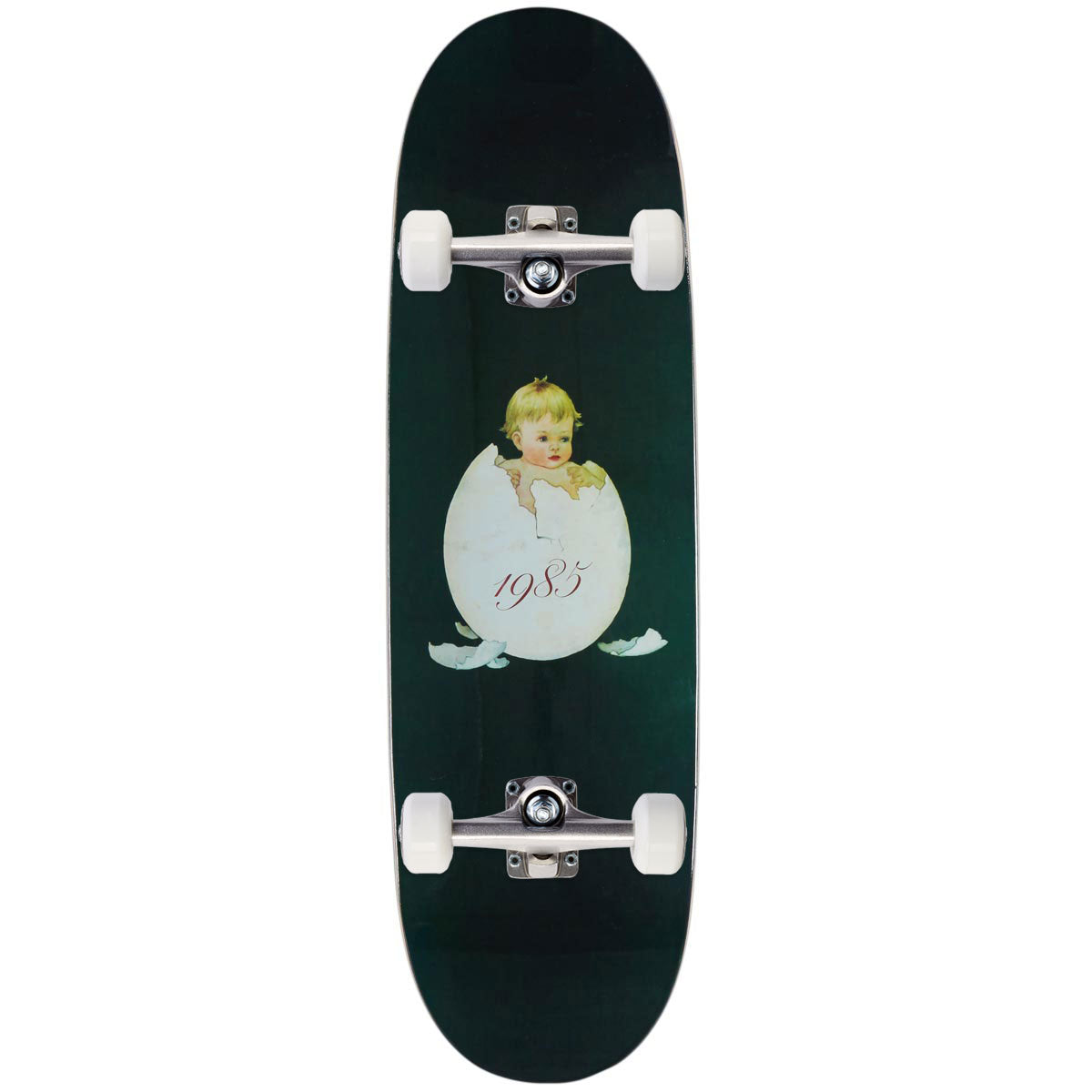 CCS 1985 Egg Shaped Skateboard Complete - Green - 9.00"