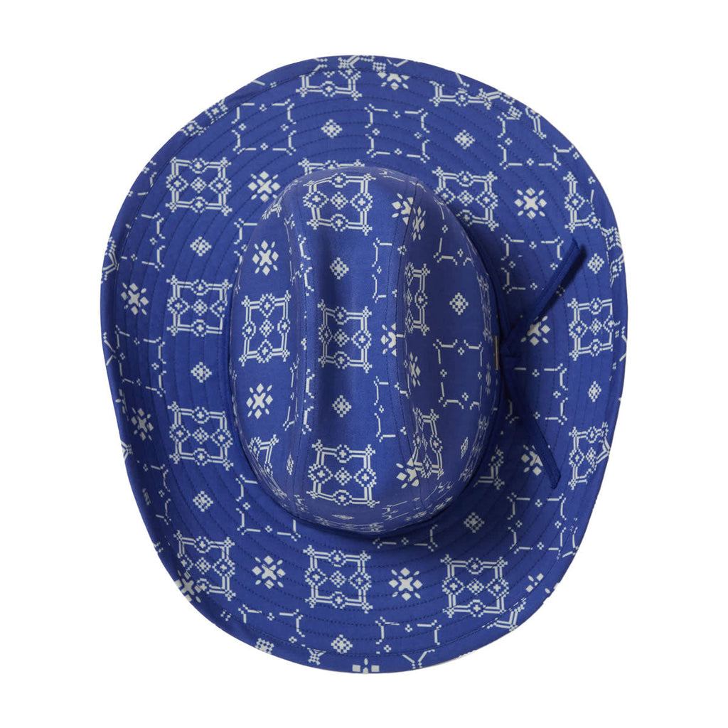 Brixton Odessa Cowboy Hat - Sunrise Blue/White