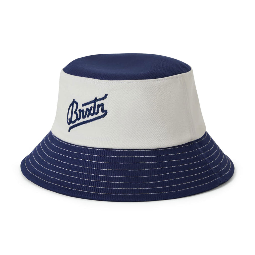 Brixton Eldon Packable Bucket Hat - Midnight Blue/Off White