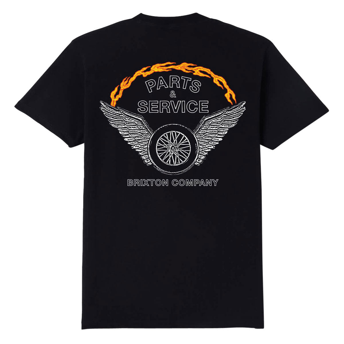 Brixton Leeway T-Shirt - Black Worn Wash