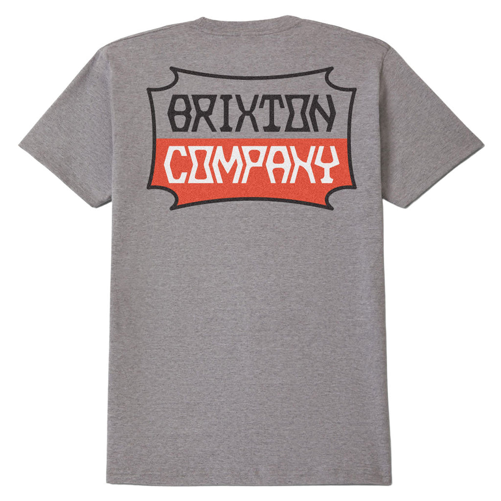 Brixton Pillar T-Shirt - Heather Grey