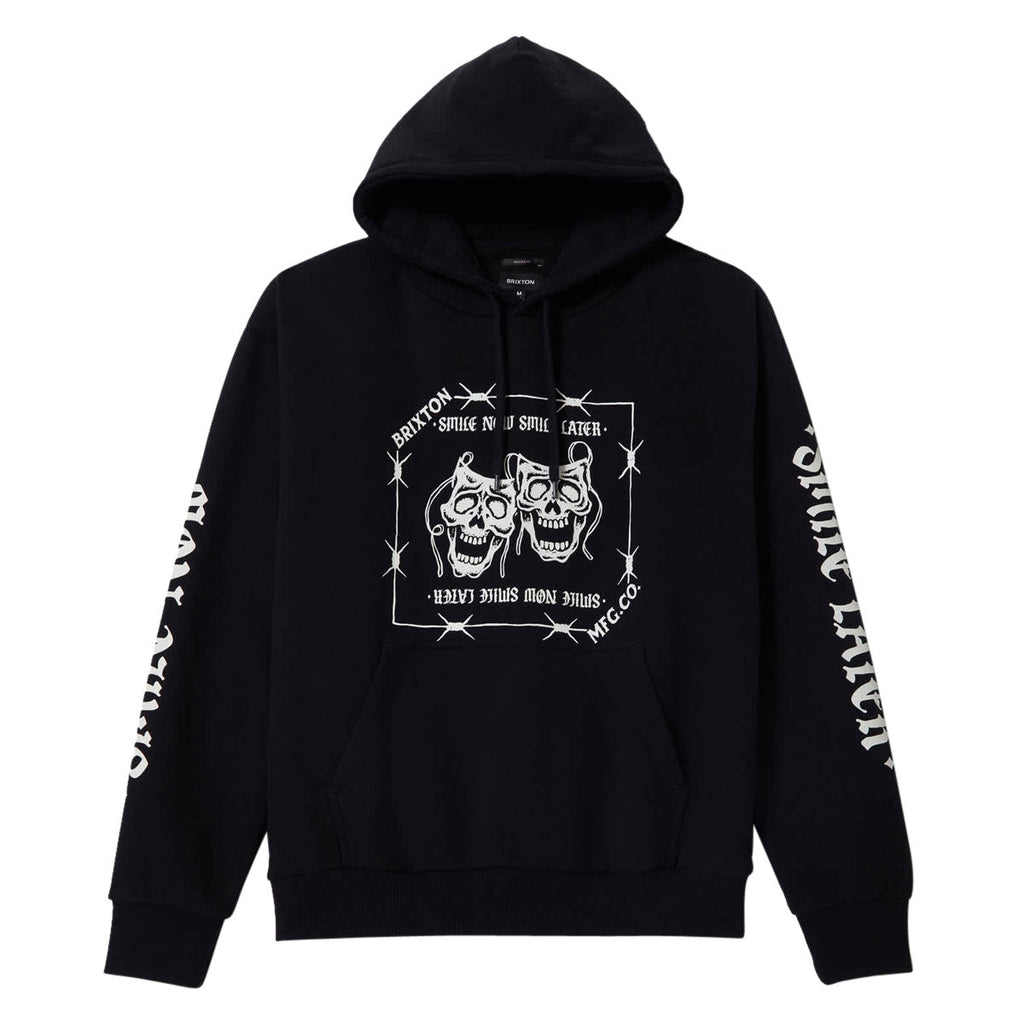 Brixton Smile Always Relaxed Hoodie - Black Worn Wash