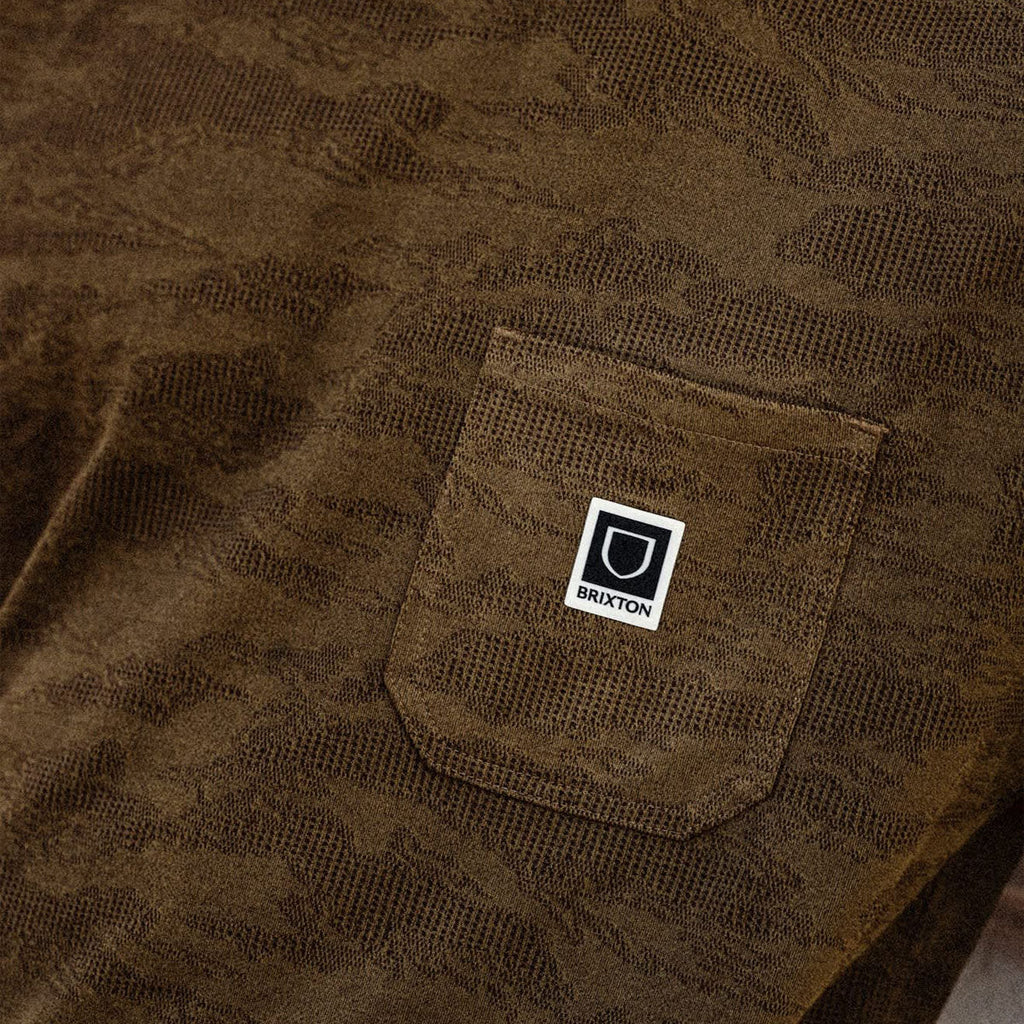 Brixton Journey Pocket T-Shirt - Olive Tiger Camo