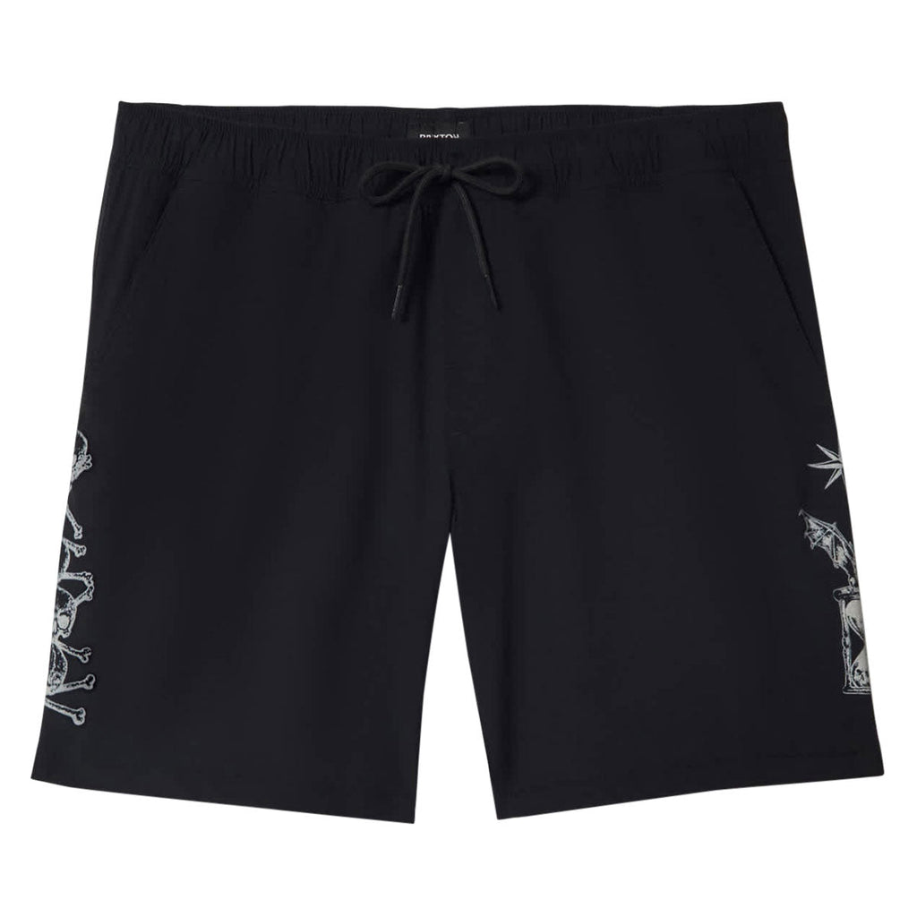 Brixton Everyday Hybrid 7" Shorts - Black/White