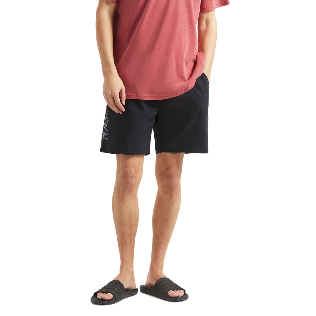 Brixton Everyday Hybrid 7" Shorts - Black/White
