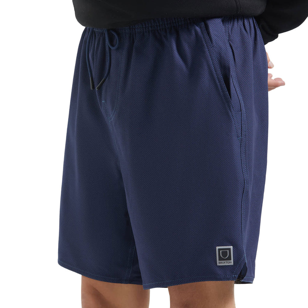 Brixton Journey Active Shorts - Midnight Blue