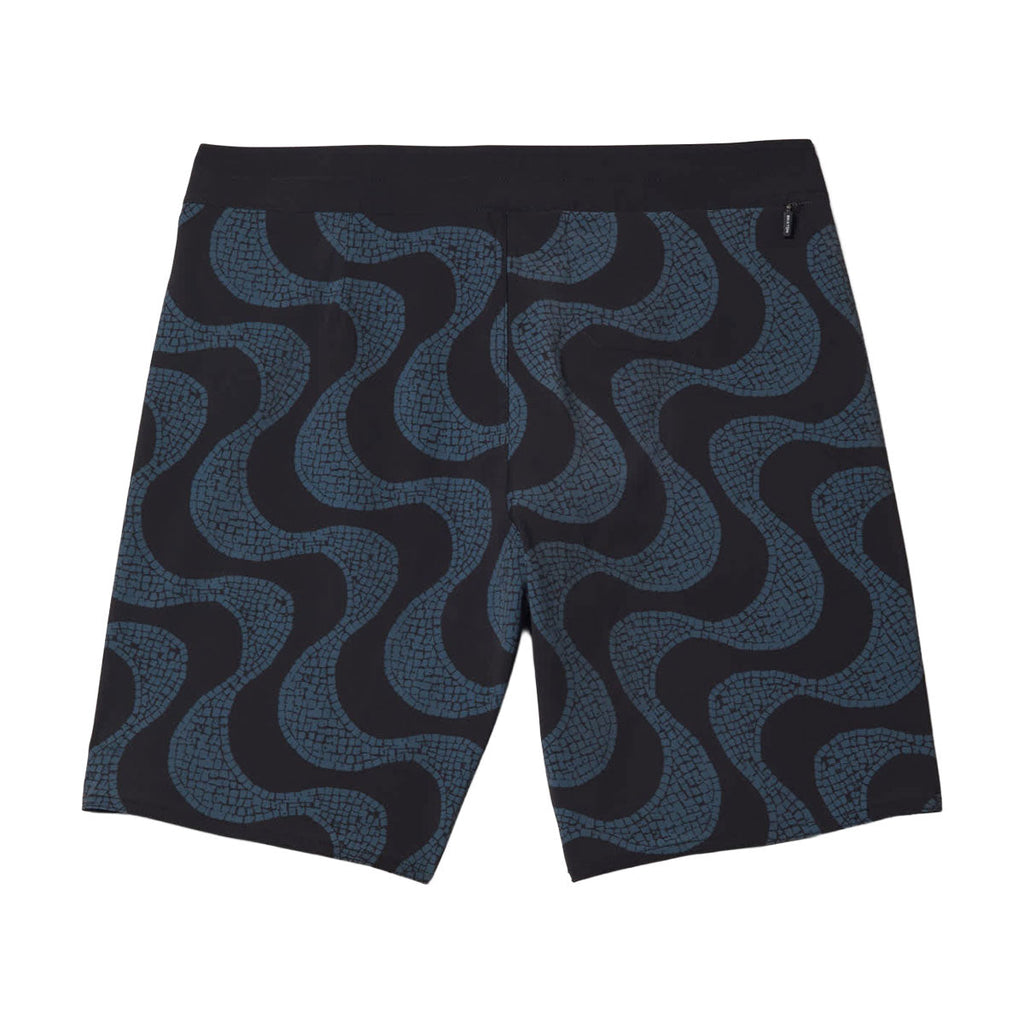 Brixton Blitz 19 Boardshorts - Black/Future Grey Warped Tile