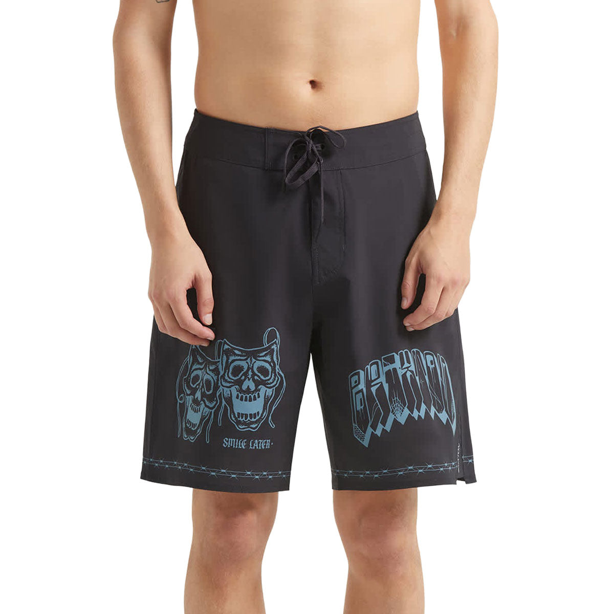 Brixton Blitz 21 Boardshorts - Black Masks