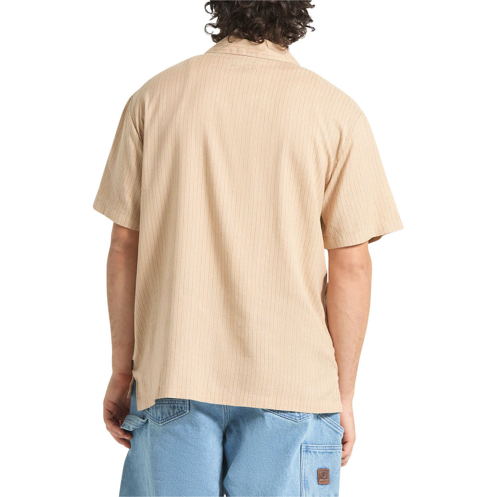 Brixton Bunker Slub Shirt - Italian Clay Stripe