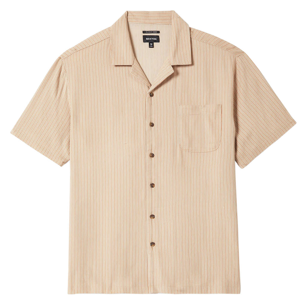Brixton Bunker Slub Shirt - Italian Clay Stripe