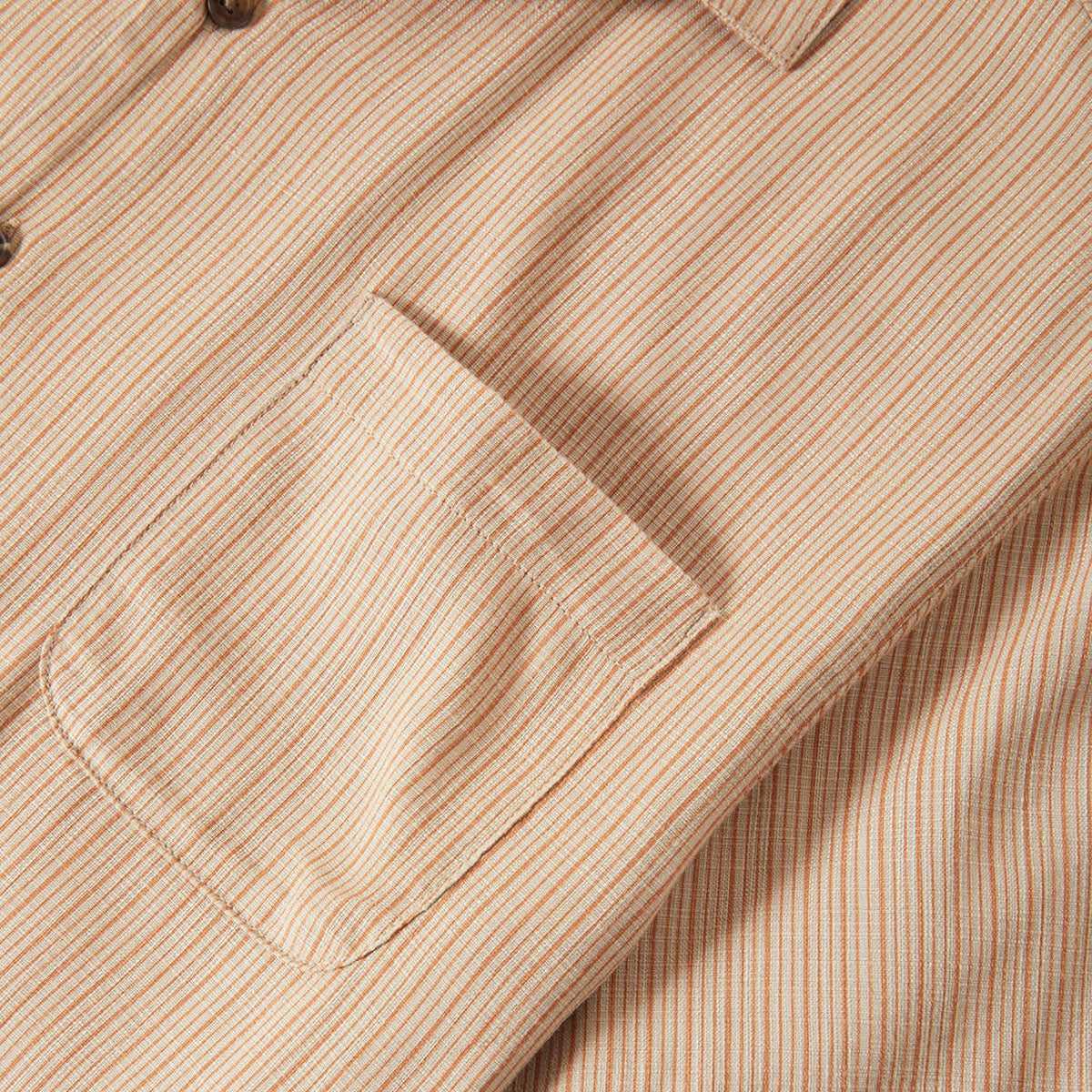 Brixton Bunker Slub Shirt - Italian Clay Stripe
