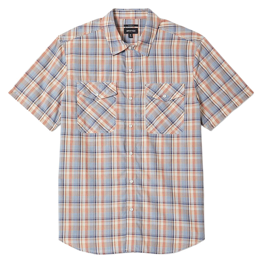 Brixton The Breezy Wayne Shirt - Blue Multi Plaid