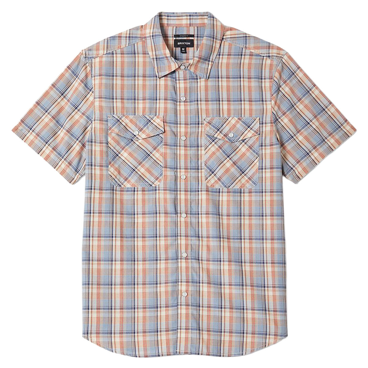 Brixton The Breezy Wayne Shirt - Blue Multi Plaid